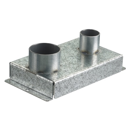 Hubbell Wiring Device-Kellems Recessed 8" Series, Replacement Fitting Box, (2) 1" EMT S1R8JNC2